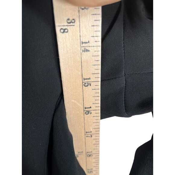 Zara Wide leg Cropped pull on pants black flowy sz XL - Picture 5 of 9